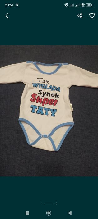 Body bodziak 80 synek taty