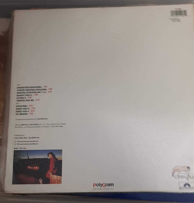 Disco vinil "Live" Jean-Michel Jarre