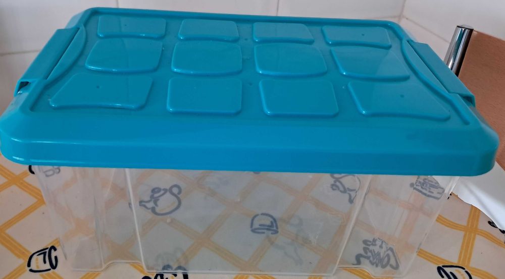 Caixa de plástico com tampa