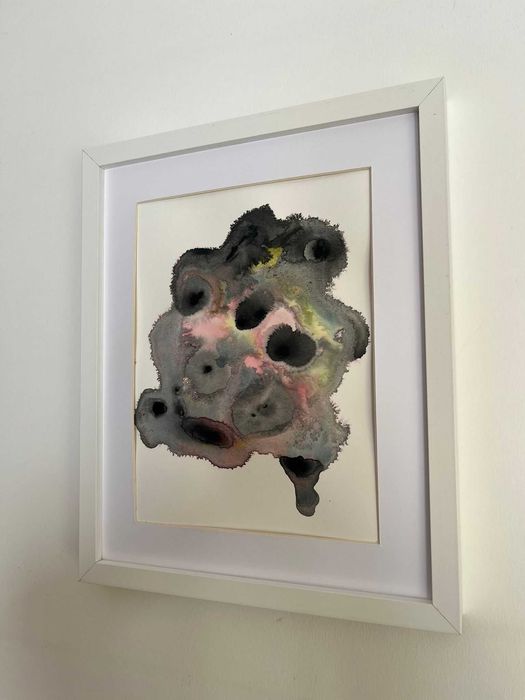 Pintura abstrata em acrílico