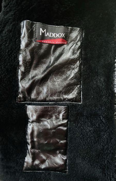 дубленка мужская кожаная черная