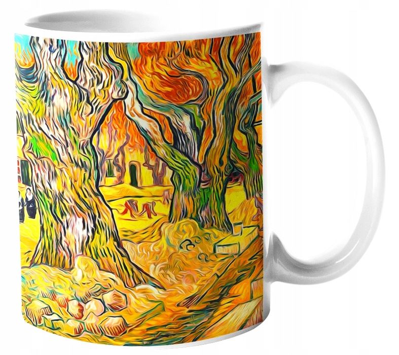 efektowny kubek + pudełko - wielkie platany - vincent van gogh 330ml