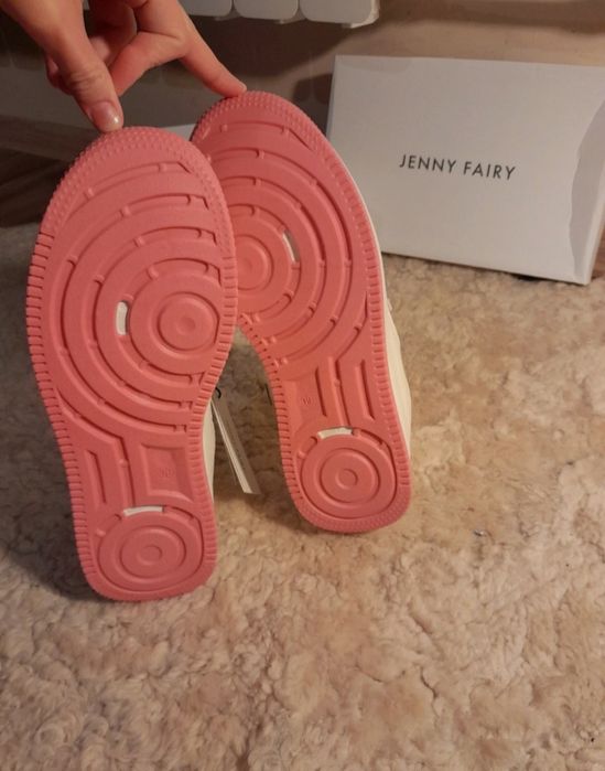 Nowe buty Jenny-Fair biało-różowe