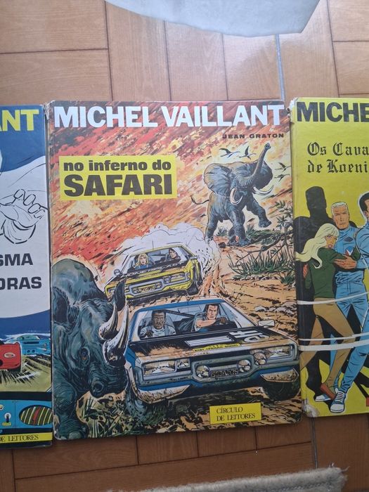 3 livros Michel Vaillant finais anos 70