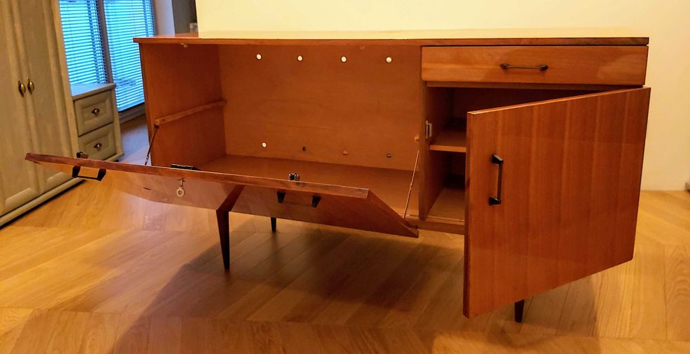 Komoda sideboard, vintage, PRL, lata 60.