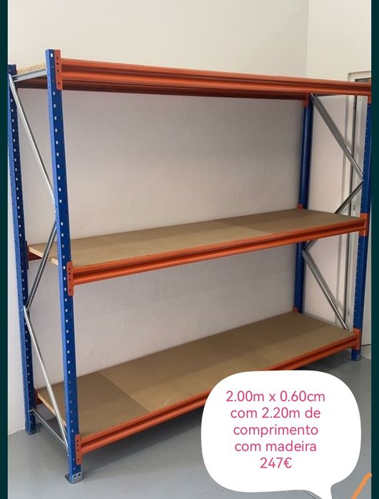 Estantes de armazém, parteleiras industriais, picking