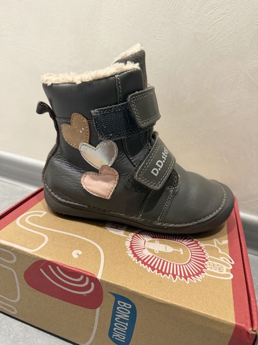Зимові чоботи для дівчинки d.d. step barefoot