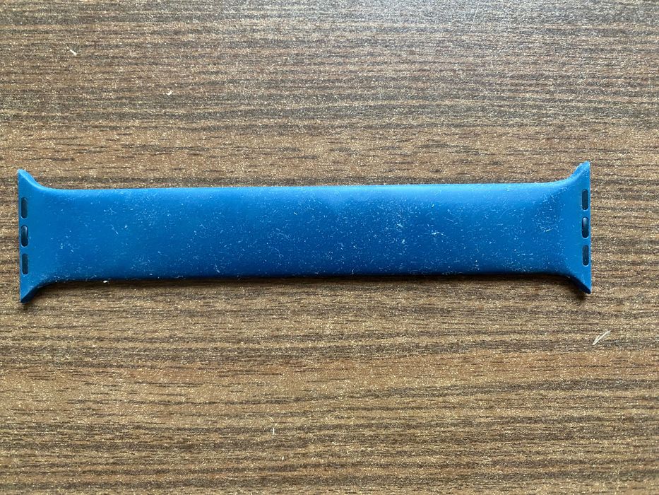 Оригинальный Deep Navy Silicone Solo Loop для Apple Watch 45mm (Size 6