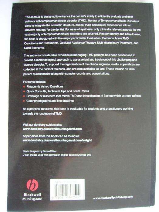 Manual of Temporomandibular Disorders