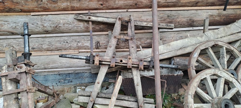 Віз дерев,яний підвода декор