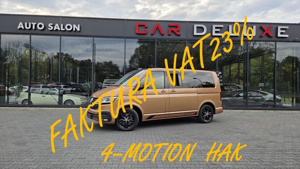 Volkswagen Multivan FV 23% / 4-MOTION / HIGHLINE / ELEKTRYCZNE Drzwi / Hak / Grzana Szyba