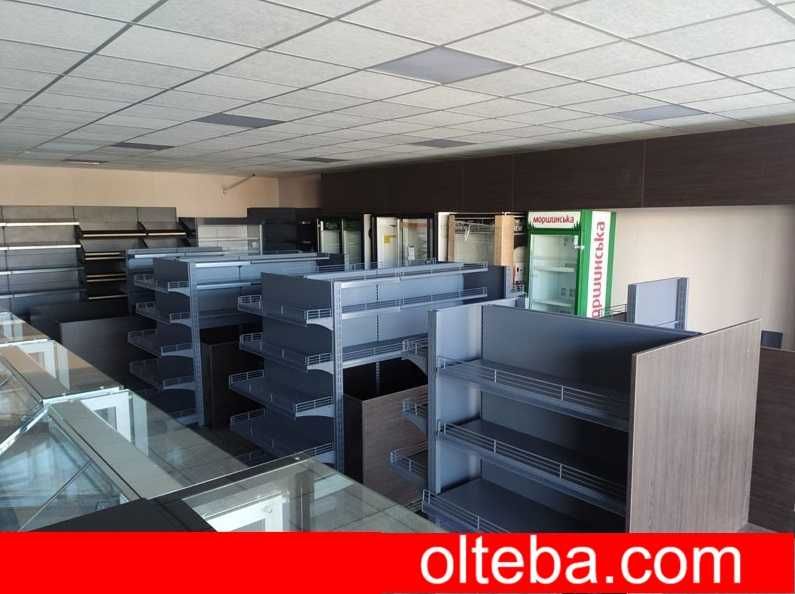 Торгові стелажі. Каса прилавок. Торгове обладнання. Вітрина стелаж