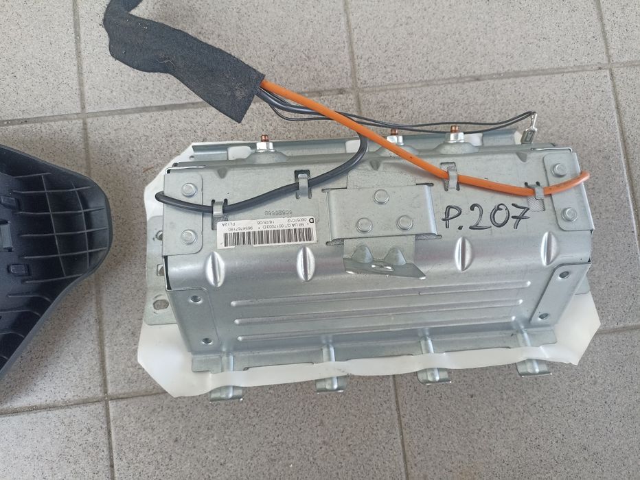 Poduszka powietrzna kierowcy pasazara Peugeot 207