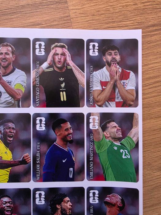 Cromos coca, impressão em papel brilhante autocolante - Versão europeia