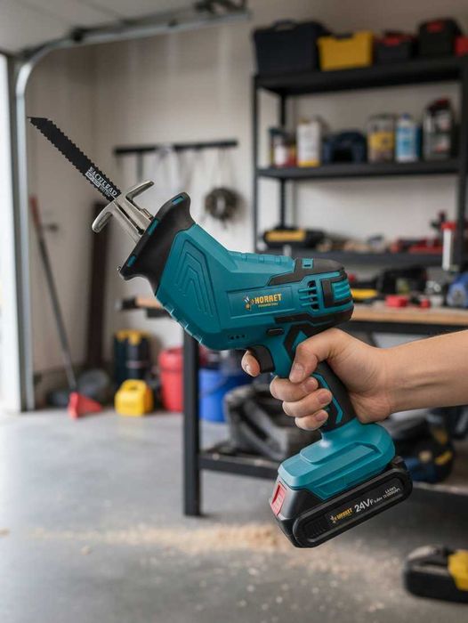 Akumulatorowa piła szablasta wyrzynarka lisica lisi ogon 24V 4Ah 2xaku