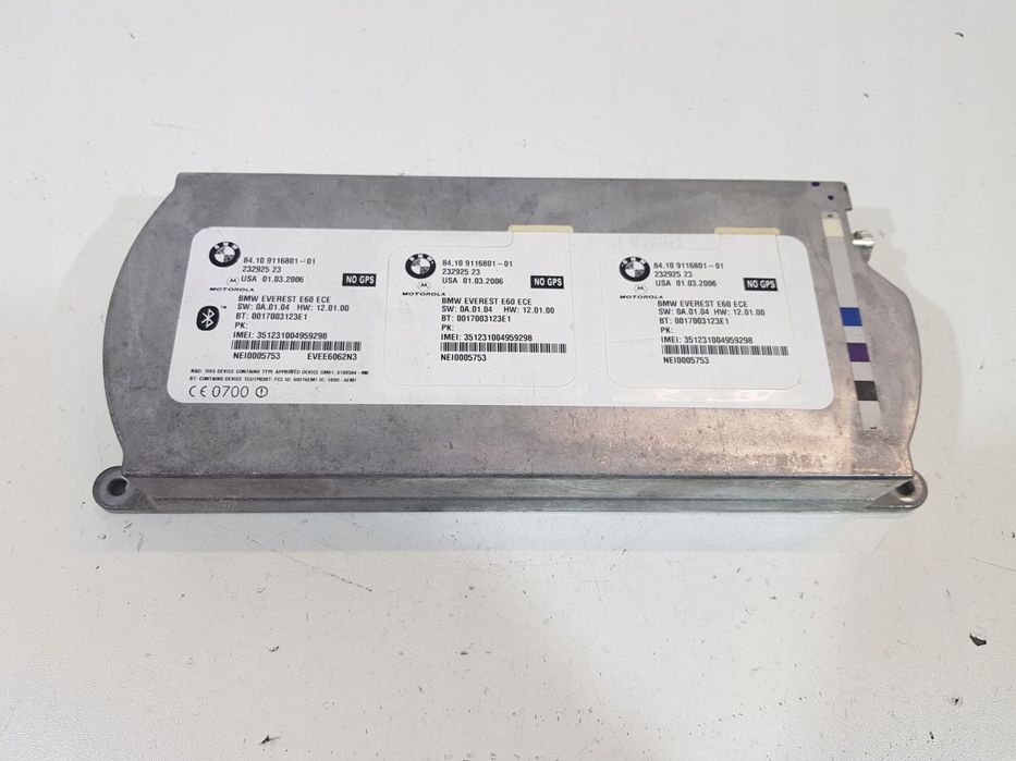 moduł telefonu bluetooth bmw e60 e61 e63 9116801