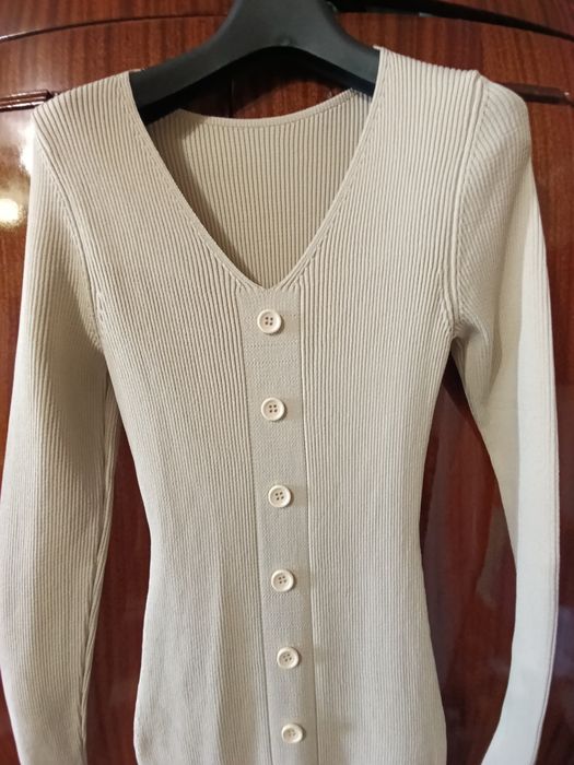 Нова Жіноча сукня плаття в рубчик