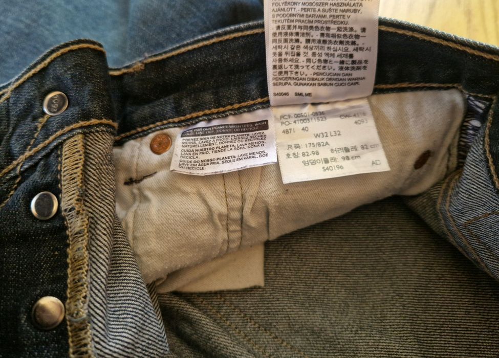 Джинси чоловічі Levi's 501 W32 L32 (Levis/Левайс) Original