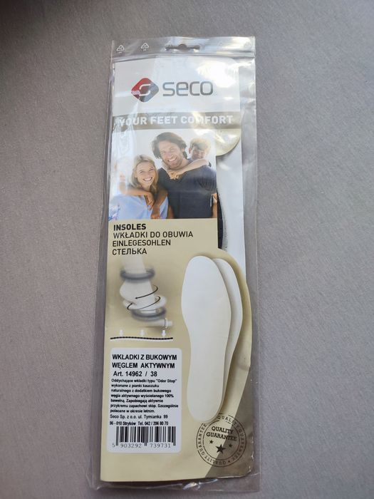 Wkładki do obuwia z bukowym r.38