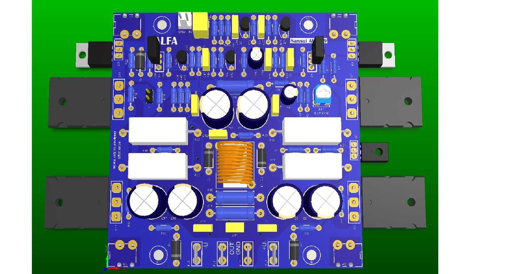 Підсилювач-модуль звуку ALFA Sansui AU-999 - limited edition