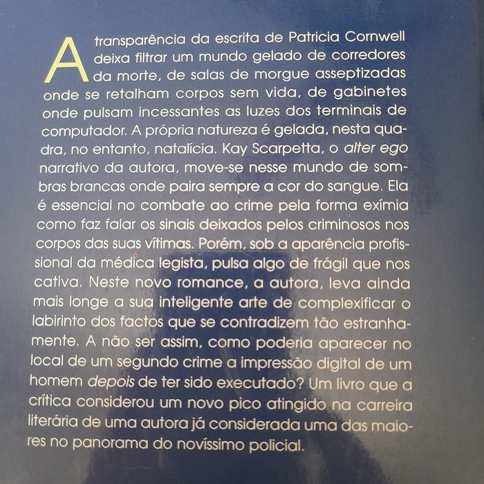 Livro de Patricia D. Cornwell, Cruel e invulgar