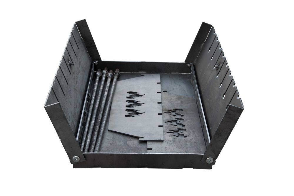 Мангал раскладной чемодан 3 мм Mangal skladany grill walizki na 8 .