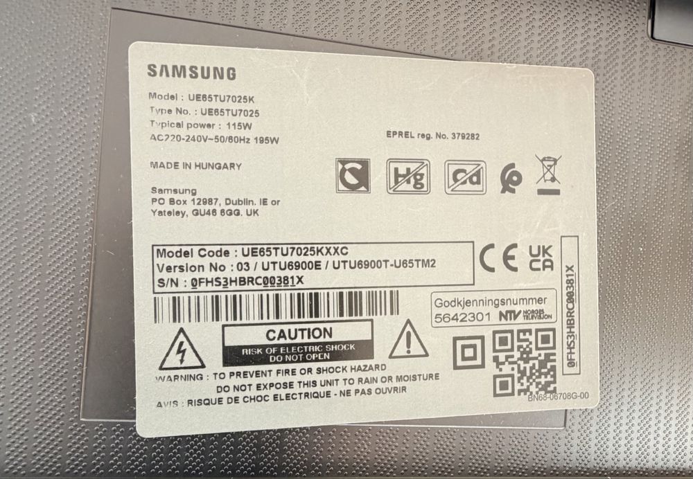 TV SAMSUNG LED - 65'' - 4K Ultra HD - Smart TV