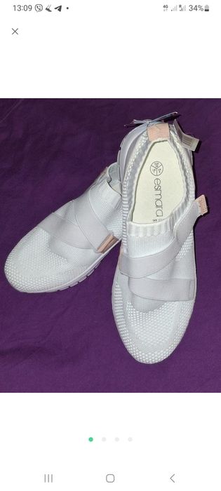 Новые белые кроссовки Esmara, размер 38.