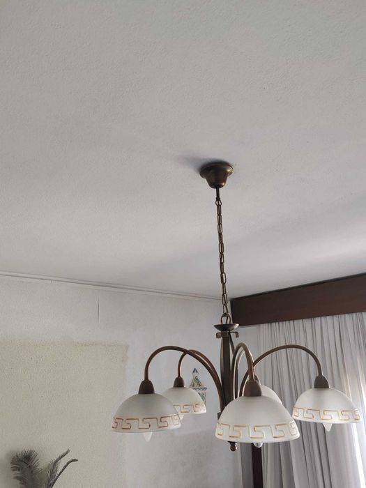 Candeeiro de teto em cobre para sala de jantar. Novo