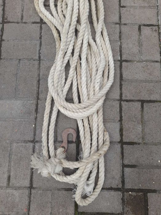 Канат будівельний з гаком 15 м
