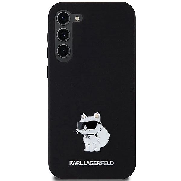Etui Karl Lagerfeld Silicone Choupette Metal Pin na Samsung Galaxy S24