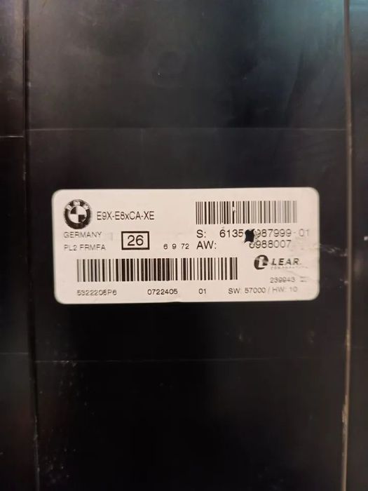CENTRALINA DAS LUZES BMW SERIE 1 E81 E87 61356987999 6988007