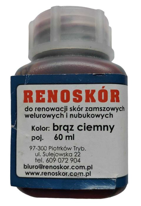 RENOSKÓR FARBA Lakier do zamszu brąz ciemny