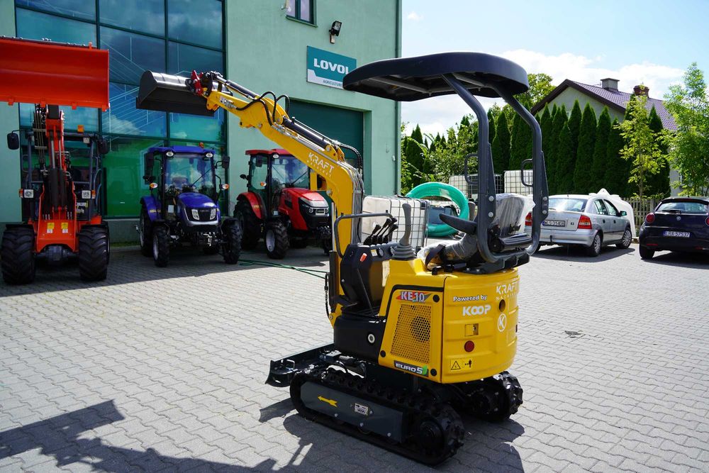 Minikoparka KRAFT KE10 Proline ( Wydajna hydraulika )