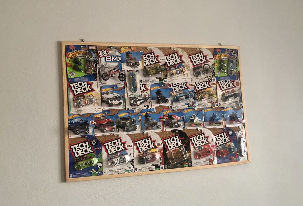 Quadro Colecionaveis Tech Deck/Hot Wheels
