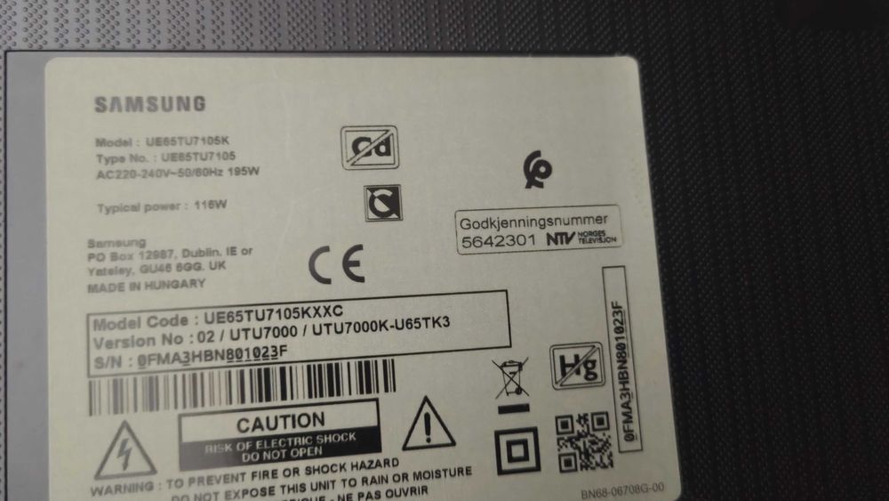 peças tv led samsung 65"