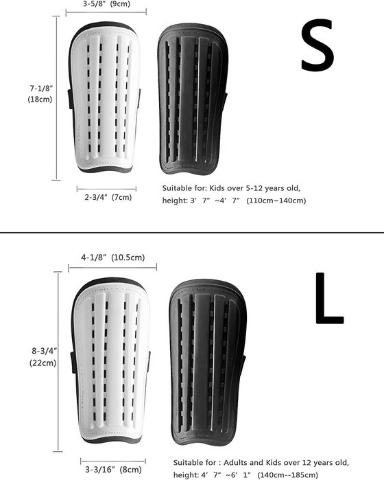 2 pary ochraniaczy piłkarskich na piszczele