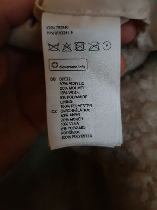 WEŁNIANY  przejściowy  lekki wiosenny płaszcz oversize  narzutka M 38