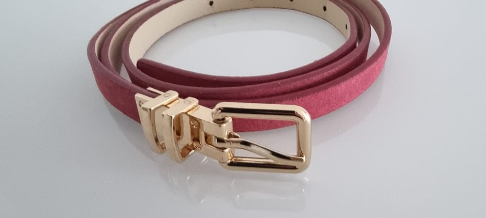 2 paski - czerwony i bordowy - komplet