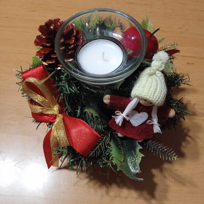 Stroik świąteczny w ceramice