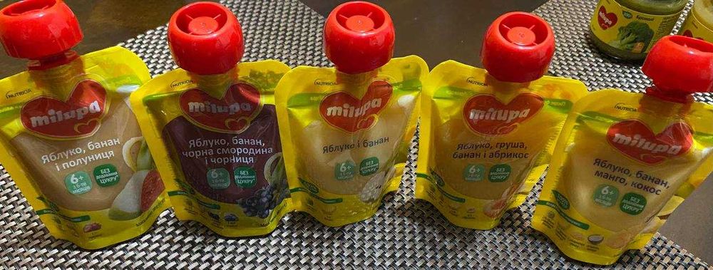 Milupa милупа пюре, печиво, каша молочна/безмолочна