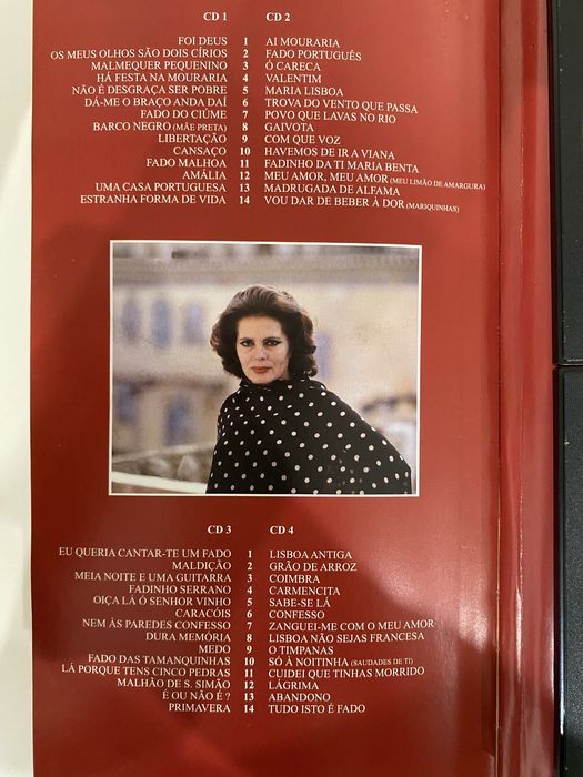 CD musica Amalia Rodrigues ediçao de luxo de 4 CDs