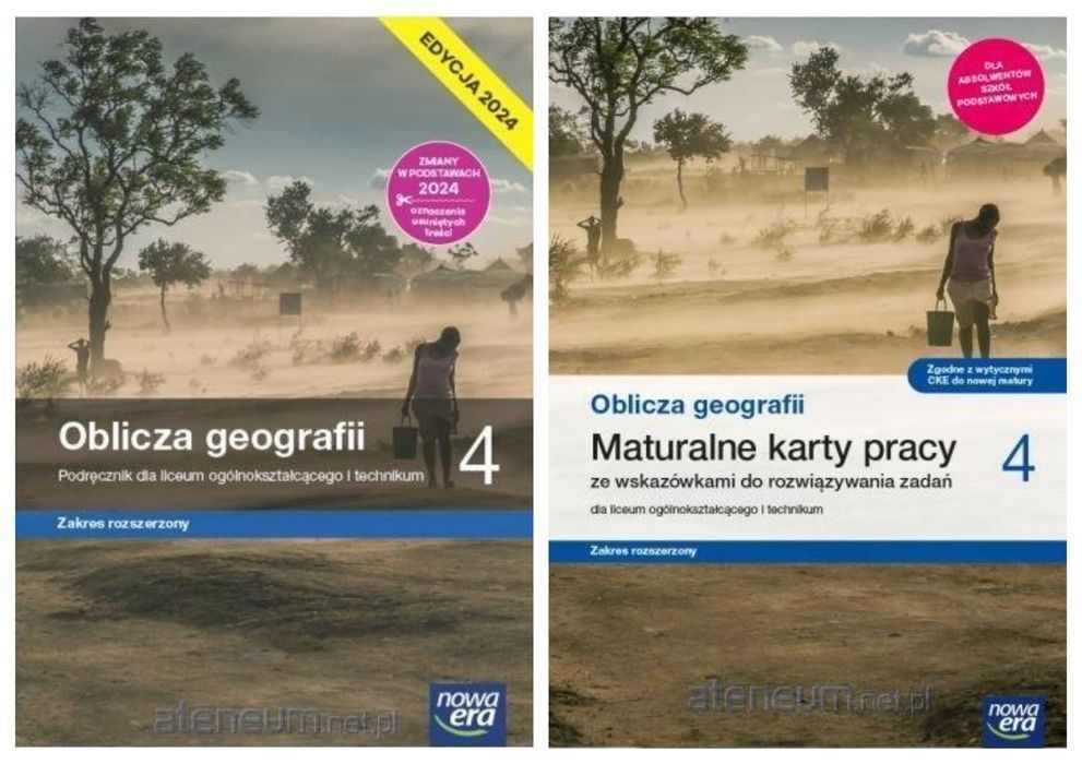 Oblicza geografii 4 EDYCJA 2024 Karty pracy + Podręcznik Rozszerzony