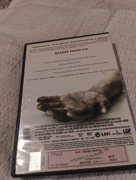 Saw 1 dvd filmes