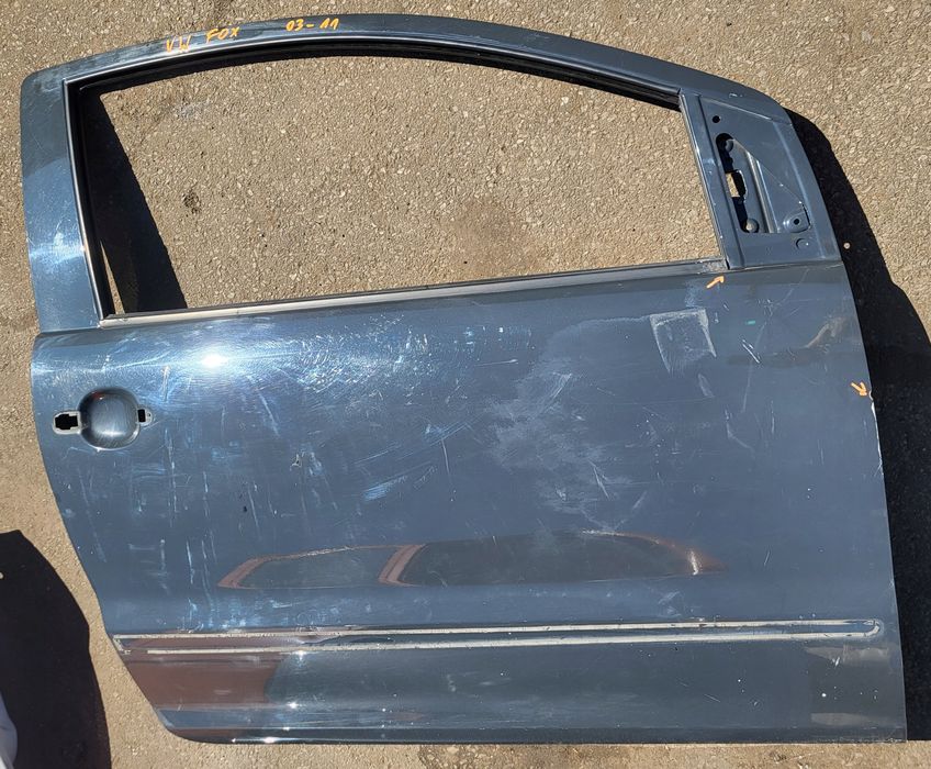 drzwi prawy przód prawe vw fox 3d oe szare 5z3831312