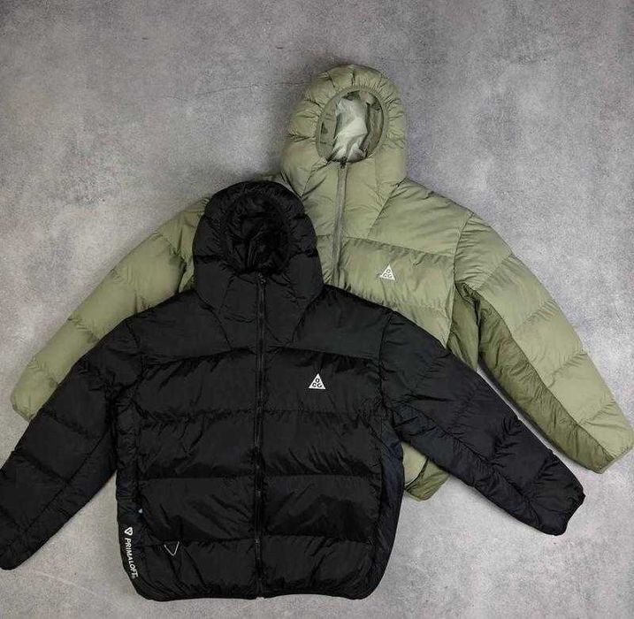 Пуховик Nike ACG / Куртка puffer асж чорний/хакі