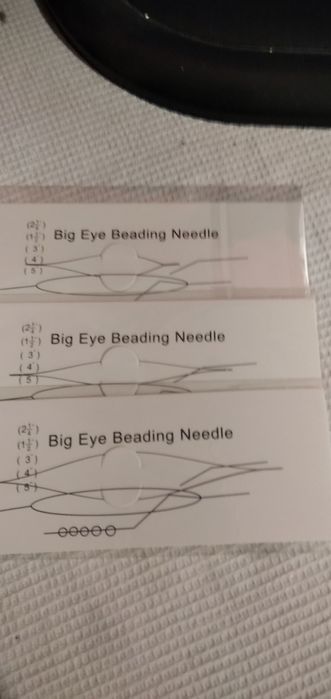 Роздвоєні голки для бісероплетіння