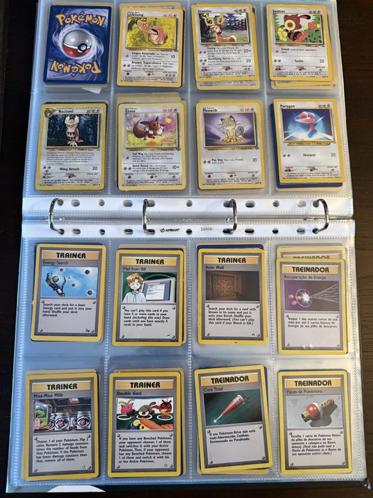 Cartas Pokémon Raras Colecção Antiga (225Cartas)