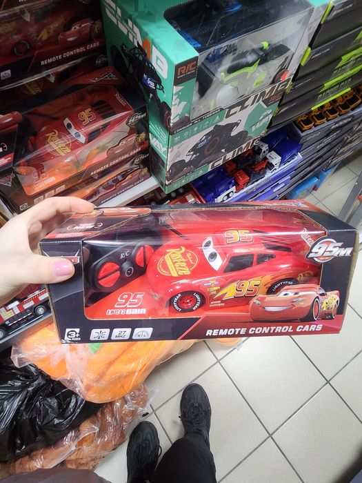 Auto Zdalnie Sterowane Cars 95 Lightning McQueen RC Pilot 27MHz