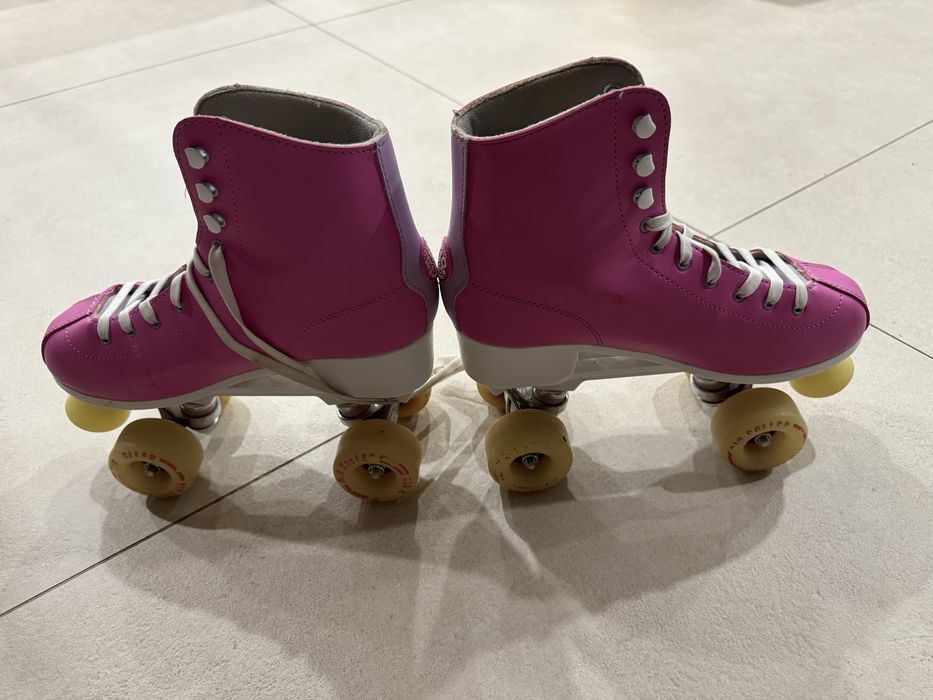 Wrotki RIO ROLLER rozmiar 43 wkladka 29,3 róż stylowe uzyte 3x unikat